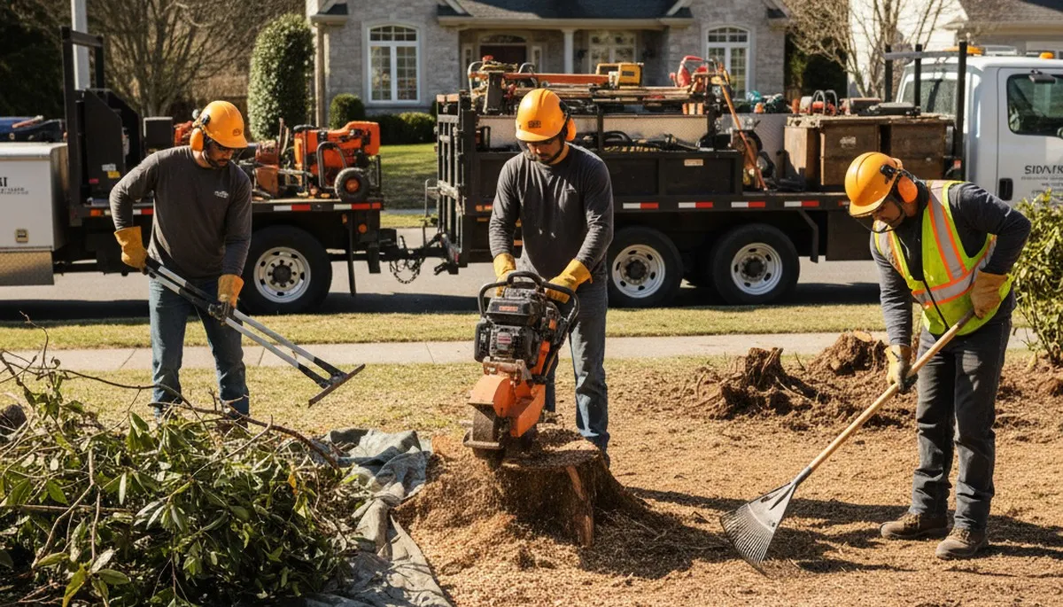 Shrub removal service in Highland Park, IL for overgrown bushes and root systems