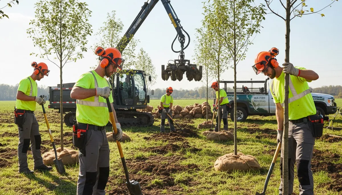 Tree planting service in Highland Park, IL by a local arborist team